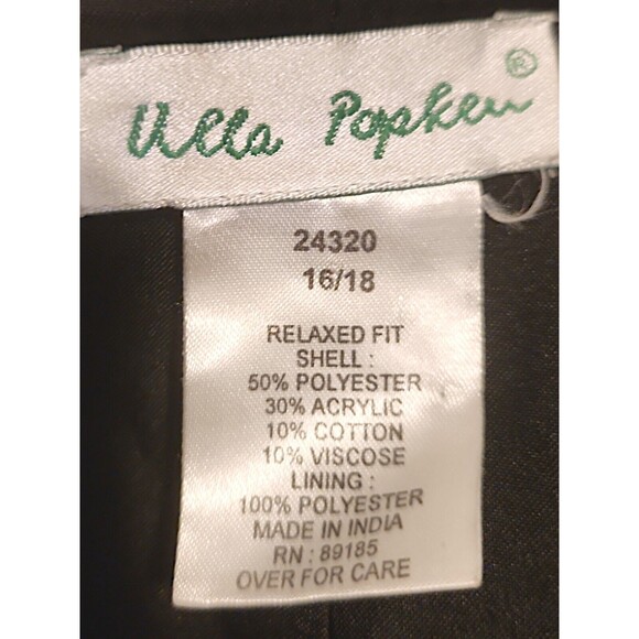 Ulla Popken Vest Plus Size 16/18 Womens Brocade Boho Mixed Materials *Al… - Picture 2 of 6
